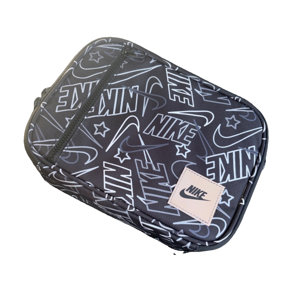 Nike Futura Fuel Pack Lunch Box Insulated Bag Pure Platinum AOP 9A2929 P23 NWT
